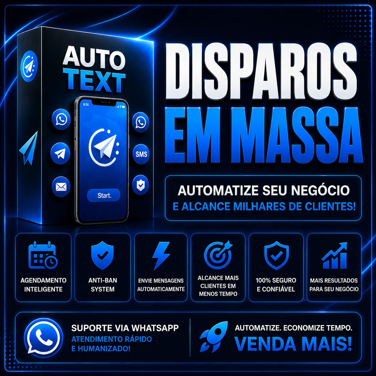 🤖 DISPARADOR EM MASSA - ANDROID ( ZAP, TELEGRAM, SMS, E-MAIL )