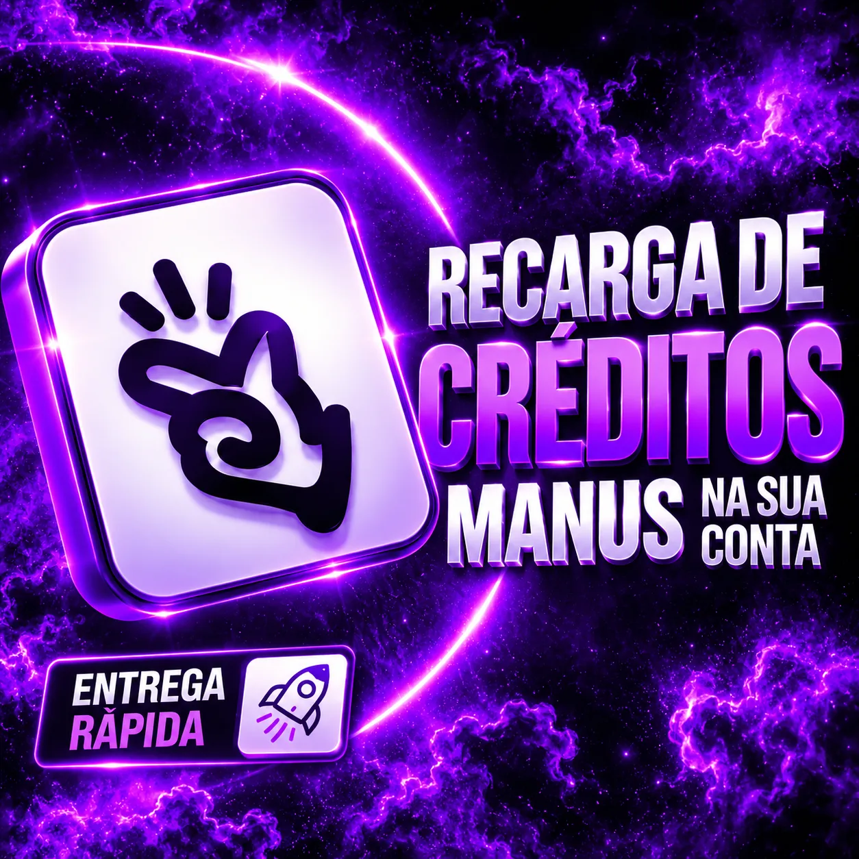1.500 CRÉDITOS MANUS IA VIA CÓDIGO RESGATE - NA SUA CONTA